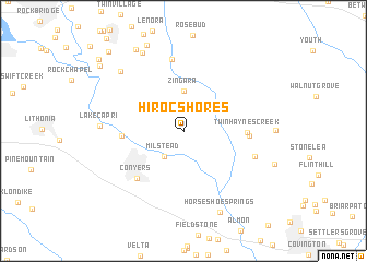 map of Hi Roc Shores