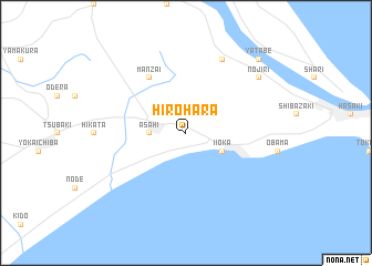 map of Hirohara