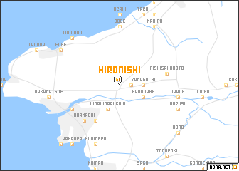 map of Hironishi