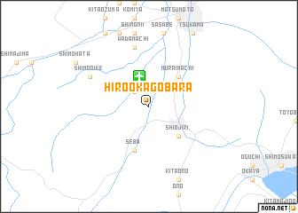 map of Hirooka-Gōbara