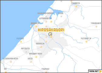 map of Hirosakadōri