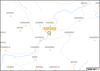 map of Hirose