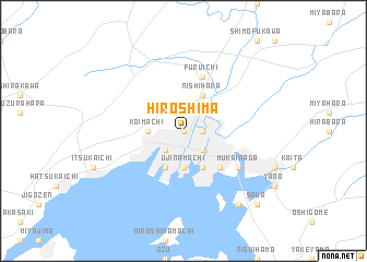 map of Hiroshima