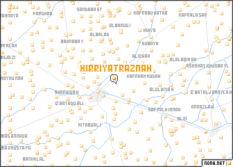 map of Hirrīyat Raznah