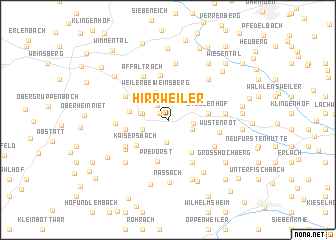 map of Hirrweiler