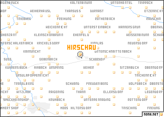 map of Hirschau