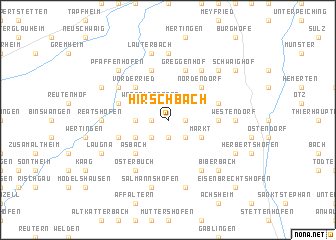 map of Hirschbach