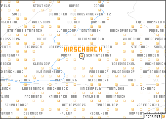 map of Hirschbach