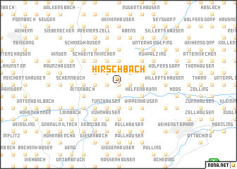 map of Hirschbach