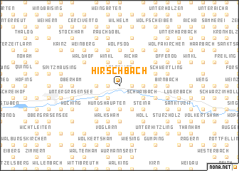 map of Hirschbach