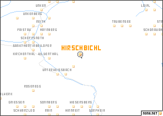 map of Hirschbichl