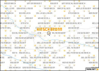 map of Hirschbronn