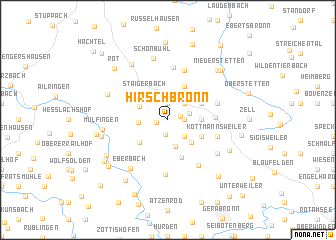 map of Hirschbronn