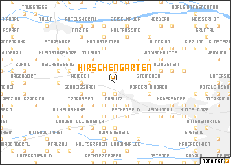 map of Hirschengarten