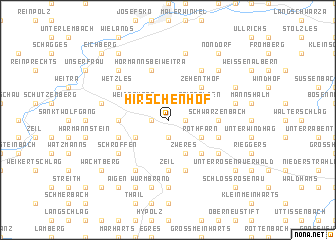 map of Hirschenhof