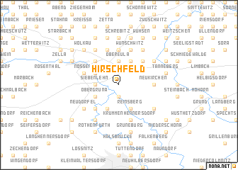 map of Hirschfeld