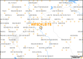 map of Hirschleite