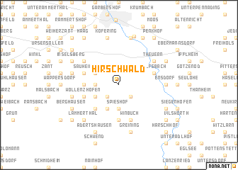 map of Hirschwald