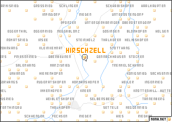 map of Hirschzell