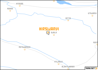 map of Hirsijärvi