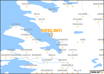 map of Hirsilahti