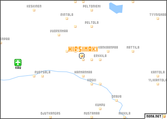 map of Hirsimäki