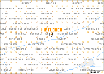 map of Hirtlbach