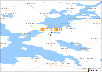 map of Hirtolahti