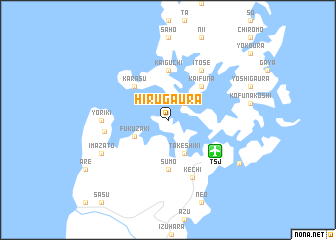 map of Hirugaura
