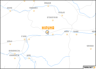 map of Hiruma