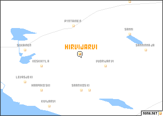 map of Hirvijärvi