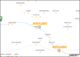 map of Hirvijoki