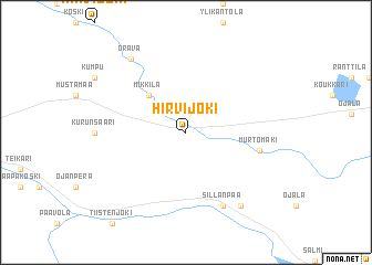 map of Hirvijoki