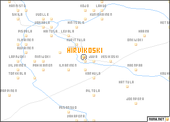 map of Hirvikoski