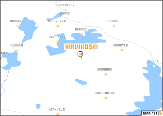 map of Hirvikoski