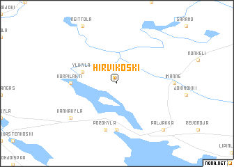 map of Hirvikoski