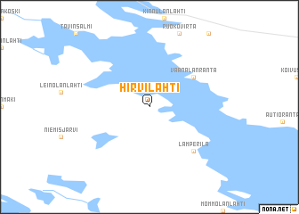 map of Hirvilahti