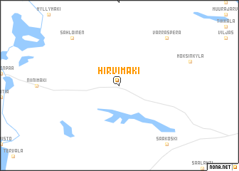 map of Hirvimäki