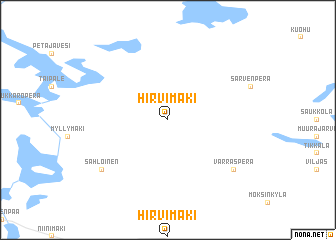 map of Hirvimäki