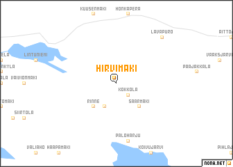 map of Hirvimäki
