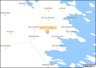 map of Hirvimäki