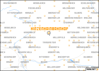 map of Hirzenhain Bahnhof