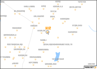 map of Hīr