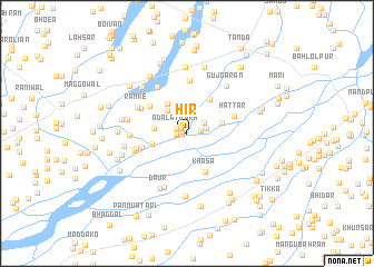 map of Hīr