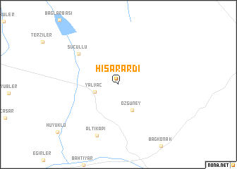 map of Hisarardı