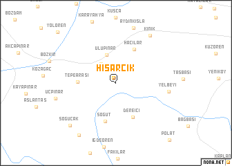 map of Hisarcık