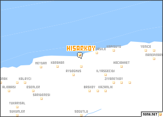 map of Hisarköy