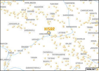map of Hisār