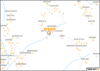 map of Ḩīshīn