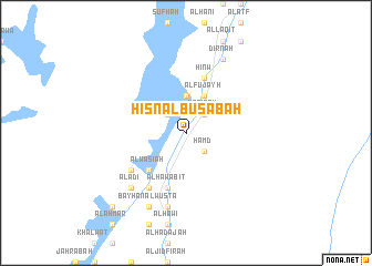 map of Ḩişn Āl Bū Sab‘ah